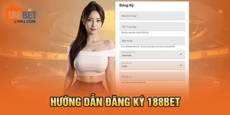 Chỉ với vài bước đơn giản, người chơi sẽ đăng ký thành công ID cược tại 188Bet.